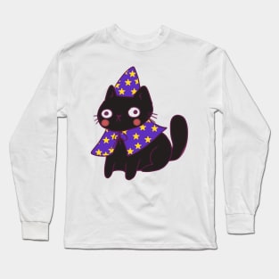 Black wizard cat Long Sleeve T-Shirt